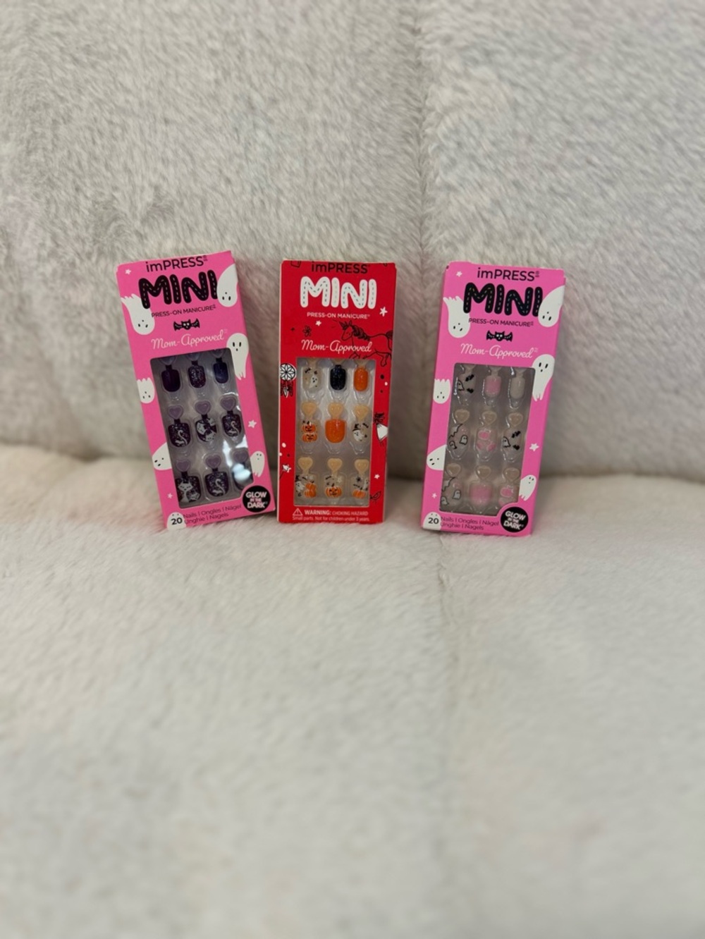 imPRESS MINI Press-On Manicure Lot of 3 Girls Halloween Designs